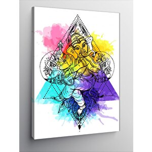 Kanvas Tablo Fil Tanrı Ganesha 70x100 cm