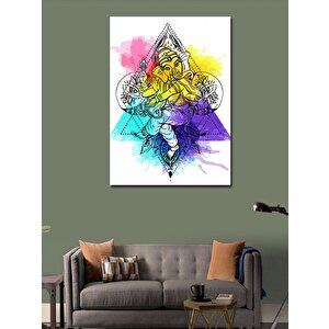 Kanvas Tablo Fil Tanrı Ganesha 70x100 cm