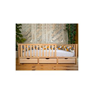 Montessori Ahşap Karyola - Montessori Yatak - Montessori Karyola -  -17 90x190 cm