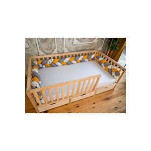 Montessori Ahşap Karyola - Montessori Yatak - Montessori Karyola -  -17 90x190 cm