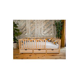 Montessori Ahşap Karyola - Montessori Yatak - Montessori Karyola -  -17