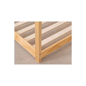 Ahşap Montessori Karyola - Masif Ahşap Karyola - Montessori Çocuk Ve Bebek Yatak Opmont-11 120x200 cm
