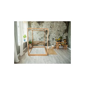 Ahşap Montessori Karyola - Masif Ahşap Karyola - Montessori Çocuk Ve Bebek Yatak Opmont-03 120x200 cm
