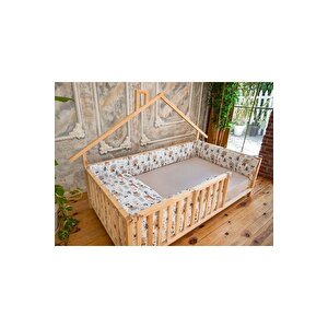 Montessori Ahşap Karyola - Montessori Yatak - Montessori Karyola - Oppipo-19 90x190 cm