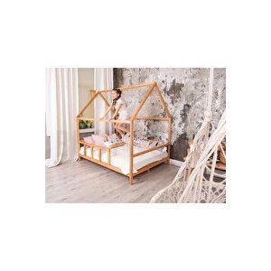 Ahşap Montessori Karyola - Masif Ahşap Karyola - Montessori Çocuk Ve Bebek Yatak Opmont-02
