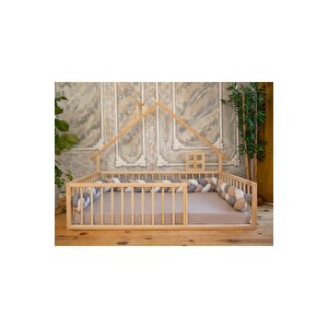 Montessori Ahşap Karyola - Montessori Yatak - Montessori Karyola Opmont-16 90x190 cm
