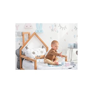 Ahşap Montessori Karyola - Masif Ahşap Karyola - Montessori Çocuk Ve Bebek Yatak Opmont-01