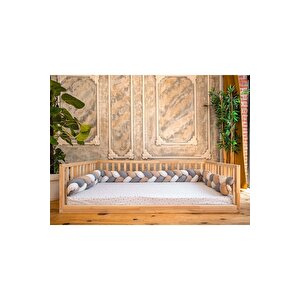 Montessori Ahşap Karyola - Montessori Karyola - Montessori Yatak - Opmont-23 70x130 cm