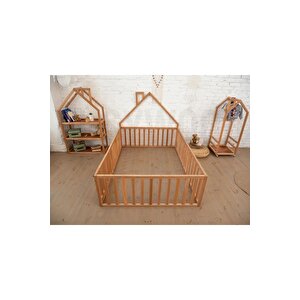 Ahşap Montessori Karyola - Masif Ahşap Karyola - Montessori Çocuk Ve Bebek Yatak Opmont-08 100x200 cm