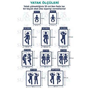 Micro Su Sıvı Geçirmez Lastikli Alez Tek & Çift Kişilik Yatak Koruyucu Beyaz Renkli Yatak Alezi 70x140 cm