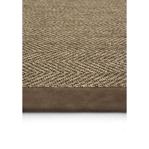 Cool Halı Boston Art 02 Hasır Dokulu Balkon Halısı İthal Sisal Halı Yolluk Bordürlü Mutfak Halısı