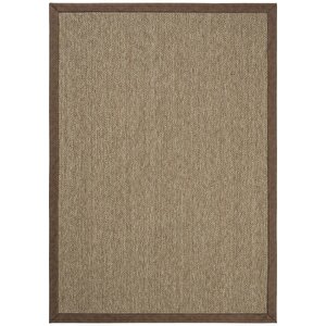 Boston Art 02 Hasır Dokulu Balkon Halısı İthal Sisal Halı Yolluk Bordürlü Mutfak Halısı 120x450 cm