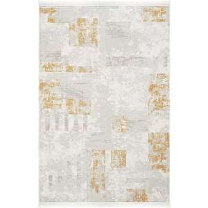 Lara 5001 Hardal Salon Halısı Kaymaz Taban Koridor Halısı Kesme Yolluk Yatak Odası Halısı 200x290 cm