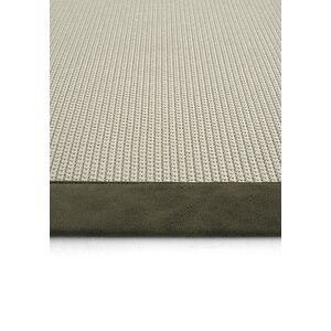 Cool Halı Riga Art 02 Hasır Dokulu Balkon Halısı İthal Sisal Halı Yolluk Bordürlü Mutfak Halısı