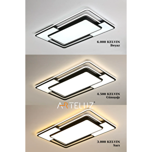 Arteluz Di̇kdörtgen Model Modern Plafonyer Avi̇ze (90x60 Cm)