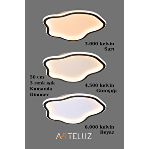 Arteluz Asi̇metri̇k Model Modern Plafonyer Avi̇ze (50 Cm)