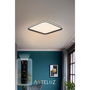 Luxury Kare Platin Model Modern Plafonyer Avi̇ze (40 Cm)
