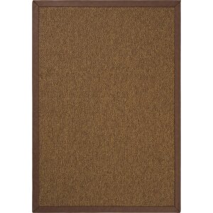 Kyoto Art 02 Hasır Dokulu Balkon Halısı İthal Sisal Halı Yolluk Bordürlü Mutfak Halısı 200x290 cm