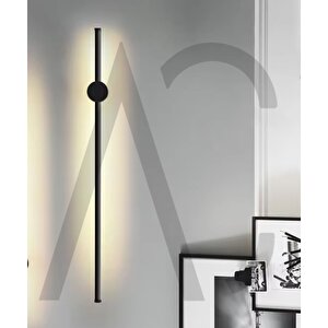 12w 80 Cm Siyah Dikey Aplik - Gün Işığı (4200k)
