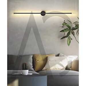 12w 80 Cm Siyah Dikey Aplik - Gün Işığı (4200k)