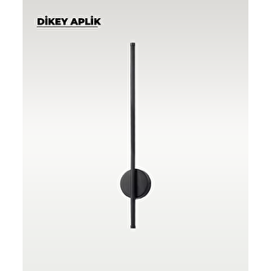 12w 80 Cm Siyah Dikey Aplik - Gün Işığı (4200k)