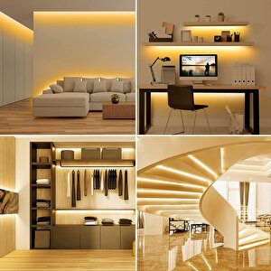 Şerit Led Gün Işığı Dimmer Anahtarlı 5 Metre Mutfak Tezgah Tv Ünitesi Çalışma Masası Mobilya Sb6501