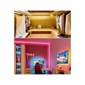 Sb-6503 Neon Led Şerit Seti 5 Metre Mor Işık Butonlu Ve Adaptör
