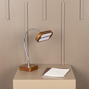 Solarix Di̇mmerli̇ Şarjli Akçaağaç Ahşap Masa Lambas
