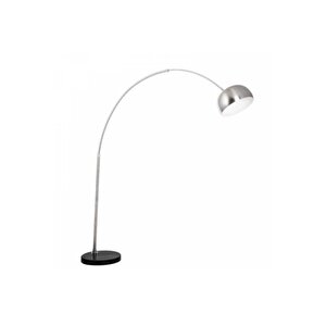 Retro Metal Dekoratif Inox Modern Mafsallı C Kol Köşe Lambası Lambader Başlık Çap:40 Cm