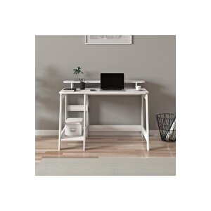 Country Çalışma Masası, Bilgisayar Masası Beyaz, Ev-ofis Beyaz