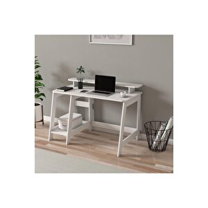 Country Çalışma Masası, Bilgisayar Masası Beyaz, Ev-ofis Beyaz