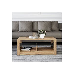 Aydos Cam Raflı Orta Sehpa Kilim, Ev-ofis Doğal