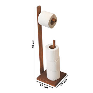 Wc Kağıtlık Tuvalet Kağıtlığı Ahşap Banyo 3025