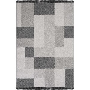 Talia 07 Gri Bukle Salon Halısı Kesme Halı Yolluk Mutfak Koridor Halısı Yatak Odası Halısı 200x290 cm
