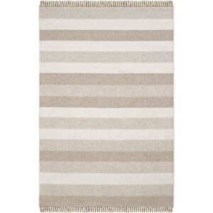 Talia 08 Bej Bukle Salon Halısı Kesme Halı Yolluk Mutfak Koridor Halısı Yatak Odası Halısı 120x180 cm
