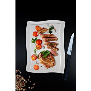 Bone Porselen Servis Sunum Steak Tabağı – Es 40