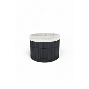 Bambu Çok Amaçlı Saklama Kutusu Düzenleyici Küçük Boy Organizer Siyah 18 Cm - Cl-6008-5 C1-1-121