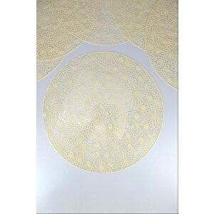 Acar 6’lı Amerikan Servisi Supla Yuvarlak Krem 38 Cm – Acr-281 C320.033
