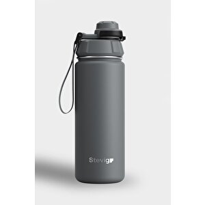 1 Hand Leak-proof Sızdırmaz Çelik Termos 500 Ml Grey St-209