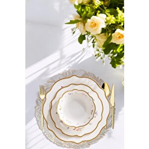 Digithome Acar 6’lı Amerikan Servisi Supla Yuvarlak Gold 38 Cm – Acr-283 C320.033