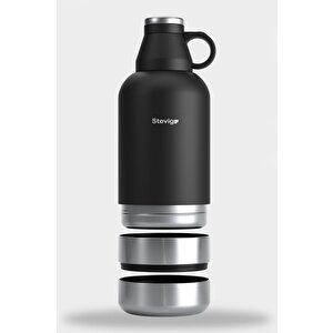 Stevig 4 Multi-cup Çelik Termos 1,9 Lt. Black St-212