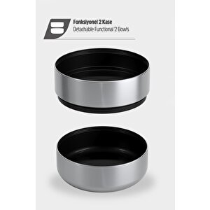 Stevig 4 Multi-cup Çelik Termos 1,9 Lt. Black St-212
