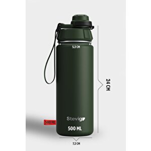 Stevig 1 Hand Leak-proof Sızdırmaz Çelik Termos 1000 Ml Black St-210