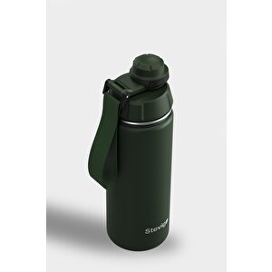 Stevig 1 Hand Leak-proof Sızdırmaz Çelik Termos 500 Ml Green St-208