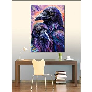 Kanvas Tablo Sevimli Kargalar 100x140 cm