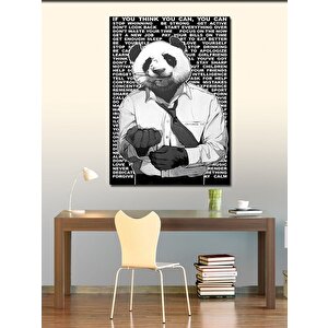 Kanvas Tablo Serseri Panda 70x100 cm