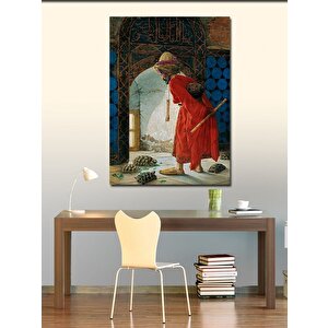 Kanvas Tablo Kaplumbağa Terbiyecisi 100x140 cm