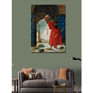 Kanvas Tablo Kaplumbağa Terbiyecisi 100x140 cm