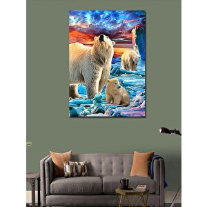Kanvas Tablo Boz Ayılar 100x140 cm
