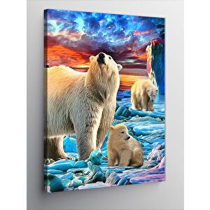 Kanvas Tablo Boz Ayılar 70x100 cm
